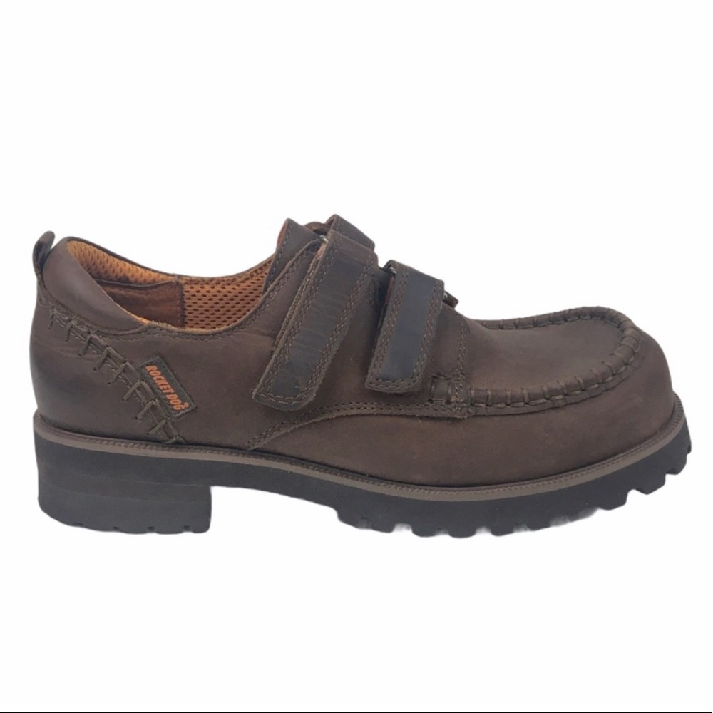 COPY - Rocket Dog Brown Leather Chunky Heel Shoe Sz 8